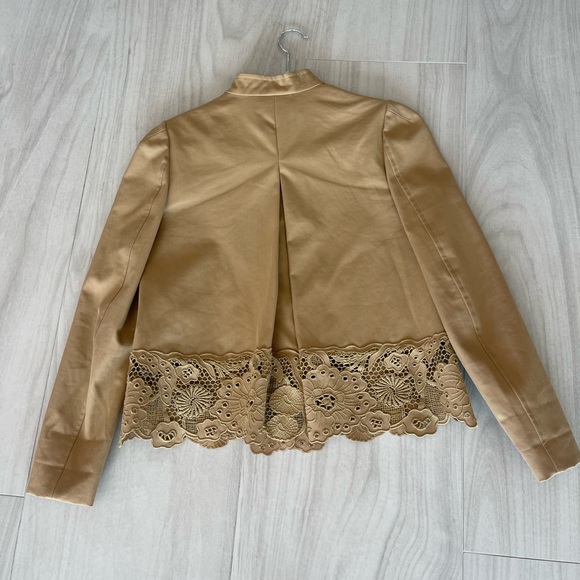 Beautiful Valentino zip up cardigan with lace detail. Size 4 - Picture 2 of 6